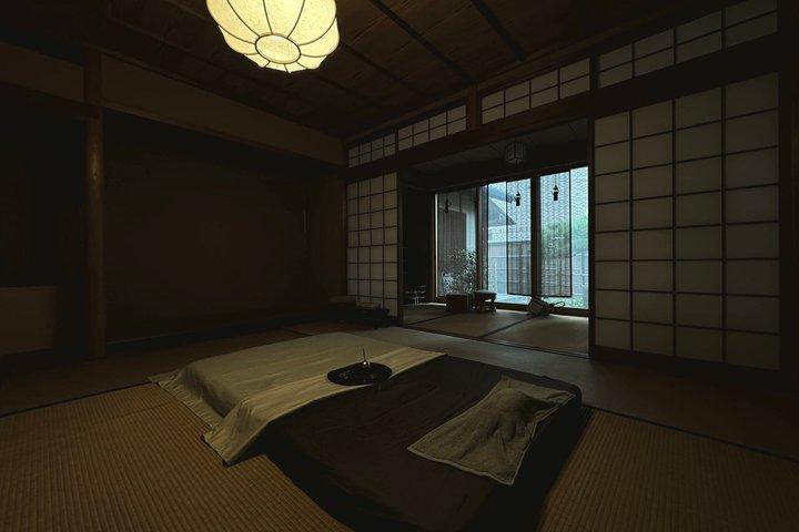 Massaggio in tempio privato a Kyoto per donne con tè e goshuin