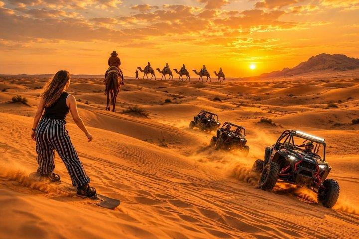Dubai Desert Safari By Buggy Or Quad Bike with 5 Star BBQ Dinner.