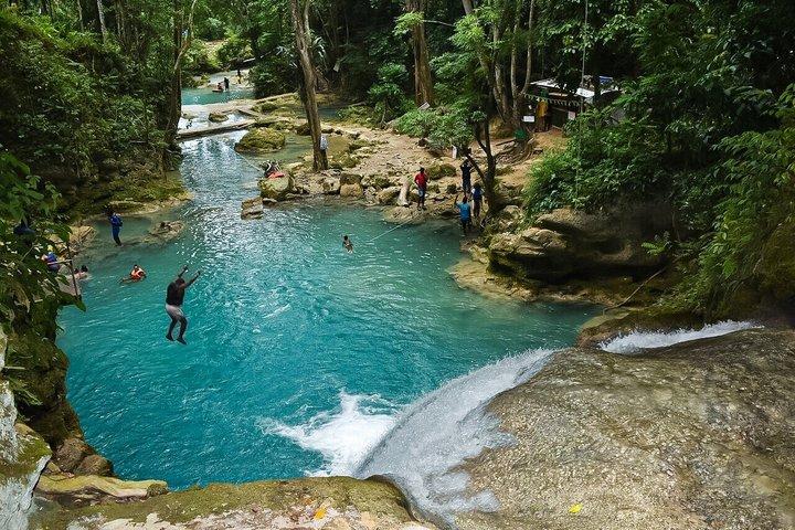 Dunns River Falls & Blue Hole Combo Trip from Montego Bay