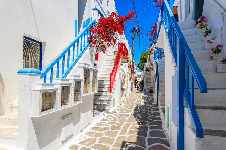 Privata höjdpunkter i Mykonos med shopping i gammal stan