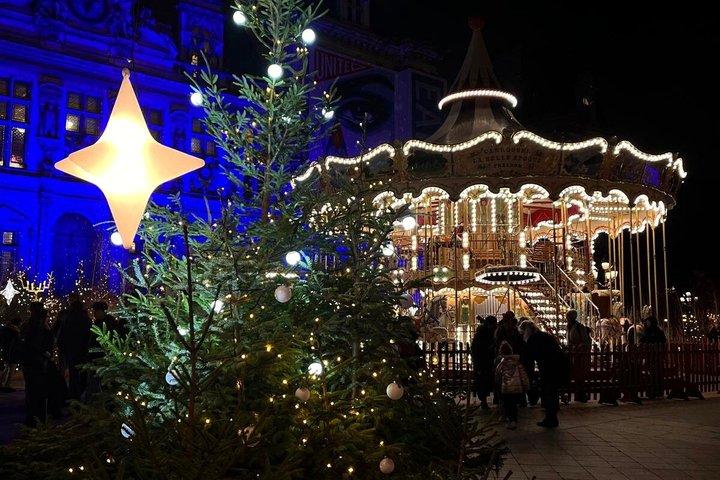 パリのクリスマスマジックプライベートツアー（イルミネーションとホットチョコレート付き）