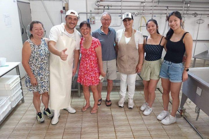 アンドリアでのブッラータ作り体験と試食会