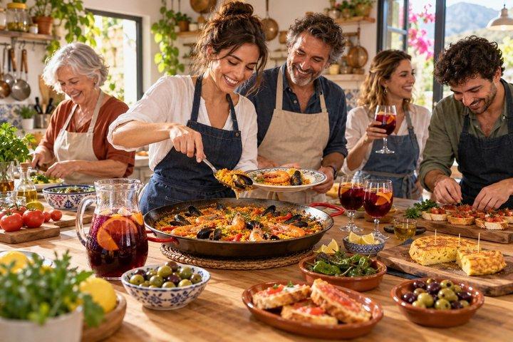 Corso di cucina a Corralejo per preparare paella, tapas e Sangria.