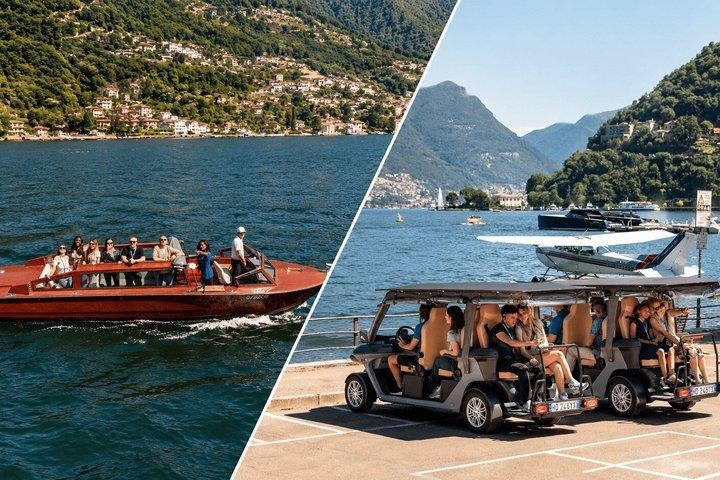 Tour in Golf Cart and Boat on Lake Como