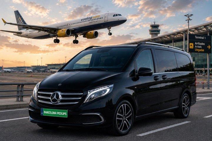 バルセロナ空港からバルセロナ市内中心部のホテルへのプライベート送迎