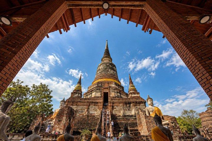Ayutthaya Private Tour : Optionale Tages- oder Sonnenuntergangsbootfahrt
