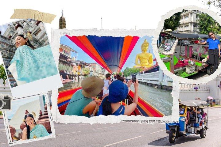 Bangkok Icons: Wat Arun Thai Costume, Canals & Tuk-Tuk Adventure