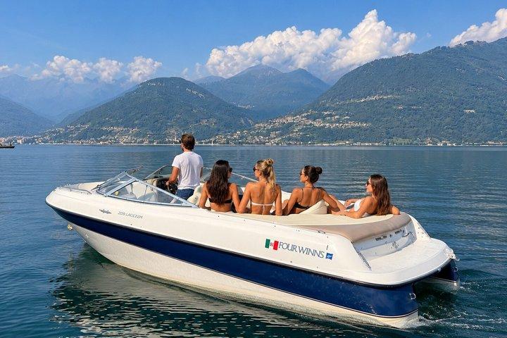 コモ湖ボートツアー。 コモ湖でイタリア語の夢を生きる