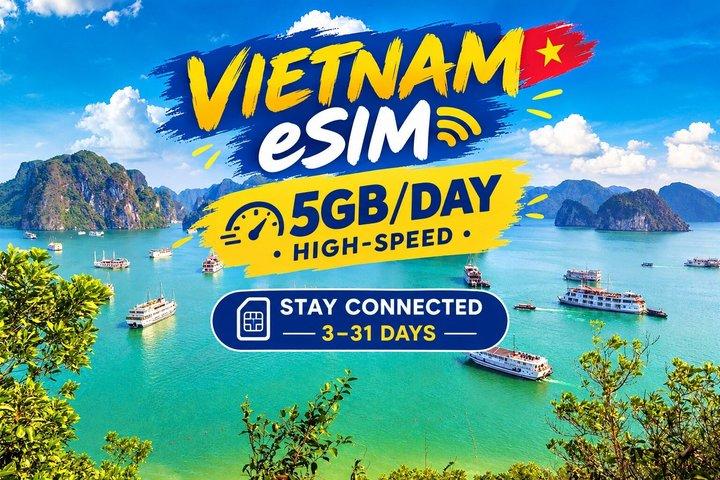 ベトナムeSIM 5Gモバイルデータ – 即時QRコードアクティベーション