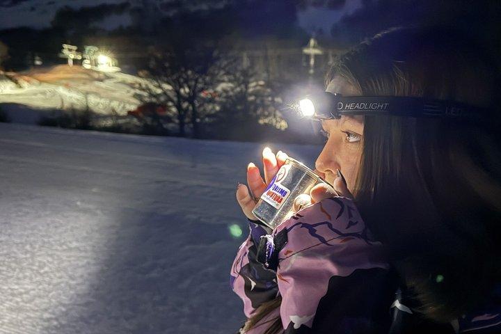 テーマディナー付きマルシャル氷河へのナイトトレッキング