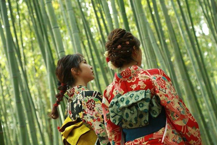 嵐山で一緒に着物体験 - 家族で楽しむ着物体験