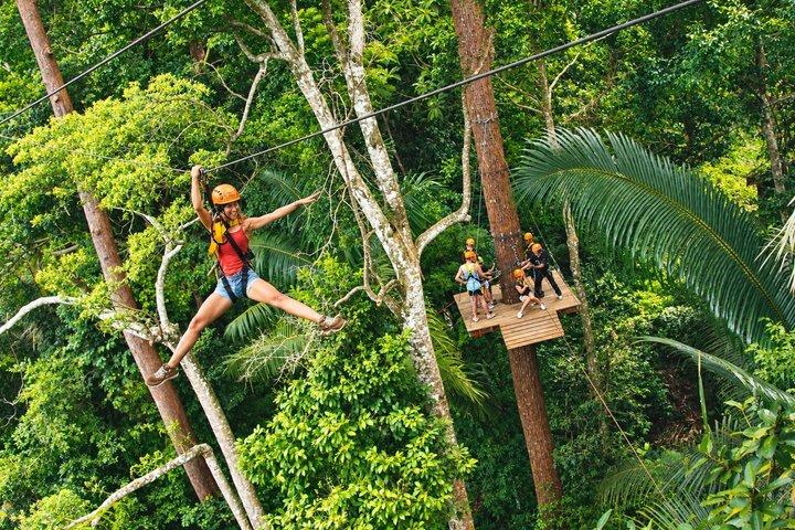 Phuket Flying Hanuman Zipline & Abseil with Hotel Transfer