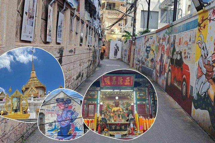 Bangkok Hidden Gems Chinatown Excursão a pé com arte de rua