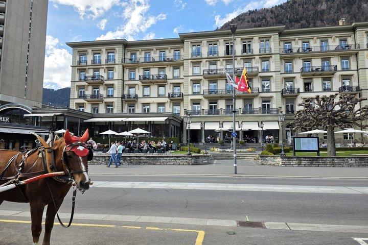 スカイグラスパノラマバスでのインターラーケン日帰りセルフガイド旅行