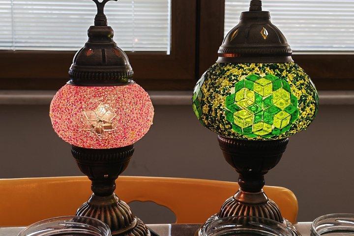 イスタンブール モザイクランプ工房 眺め付き、お菓子付き、サプライズギフト付き