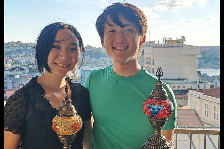 イスタンブール モザイクランプ工房 眺め付き、お菓子付き、サプライズギフト付き