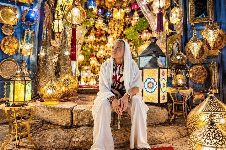 Nachttocht door het Oude Caïro: Khan El Khalili Bazaar, winkelen & diner