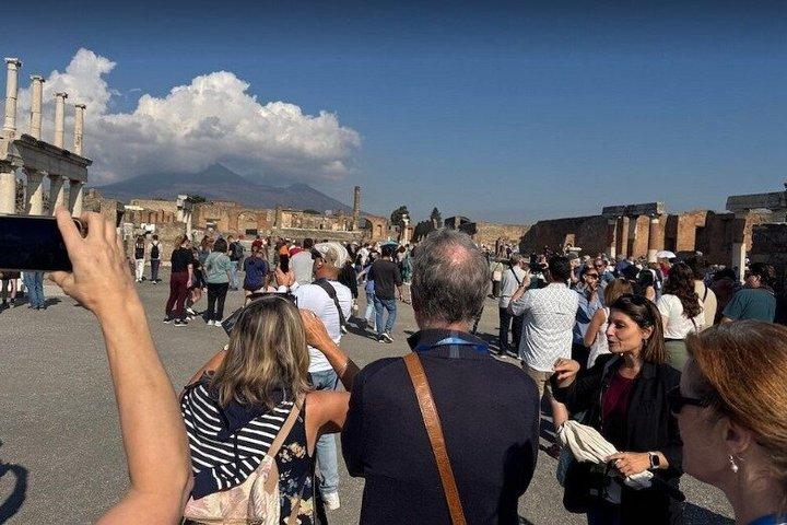 ローマ発、カゼルタ王宮とポンペイへのプライベートガイド付きツアー