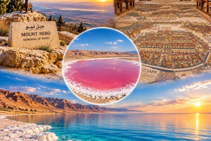 Excursion d'une journée à Madaba, Mt Nebo, Lac Rose Mer Morte depuis Amman