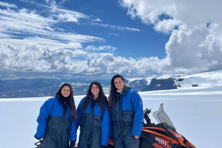 Snowmobiling from Husafell