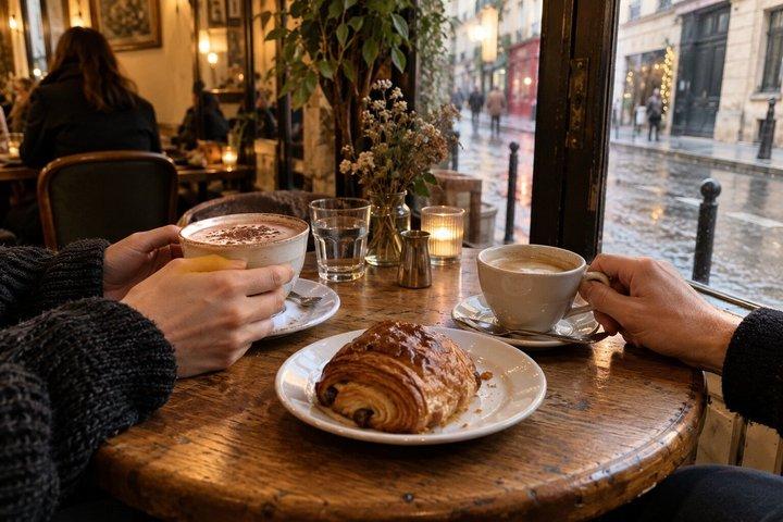 マレ地区のクリスマスマジック プライベートツアー コーヒーとケーキ パリ