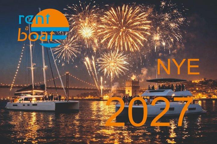 New Year's Eve on a VIP Catamaran with Fireworks in Lisbon