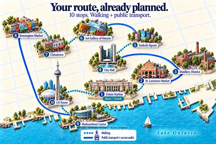 Toronto Essentials 10 Spot Self Guided Walking and Transit Tour