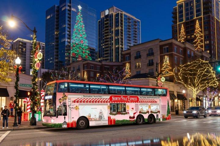 BYOBホリデーライトツアー アトランタ ダブルデッカーバス