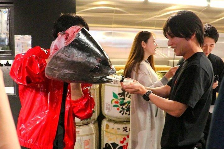 東京：無制限寿司＆ドリンク付きマグロカットショー
