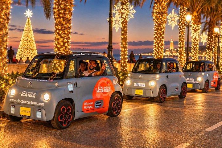 Málaga Christmas Lights & Night Tour by Electric Car