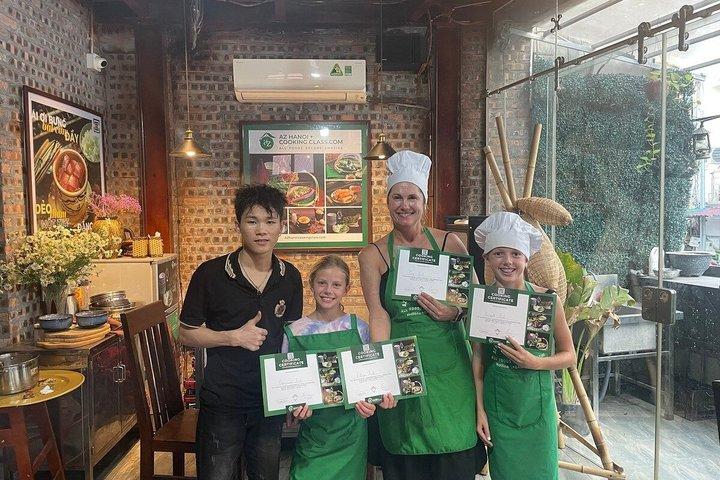 ハノイ料理教室 市場訪問とベトナム料理