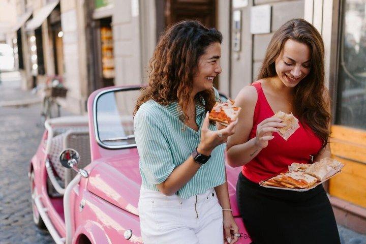 ドルチェ・ヴィータ体験：ヴィンテージeFiat 500でのローマグルメテイスティング