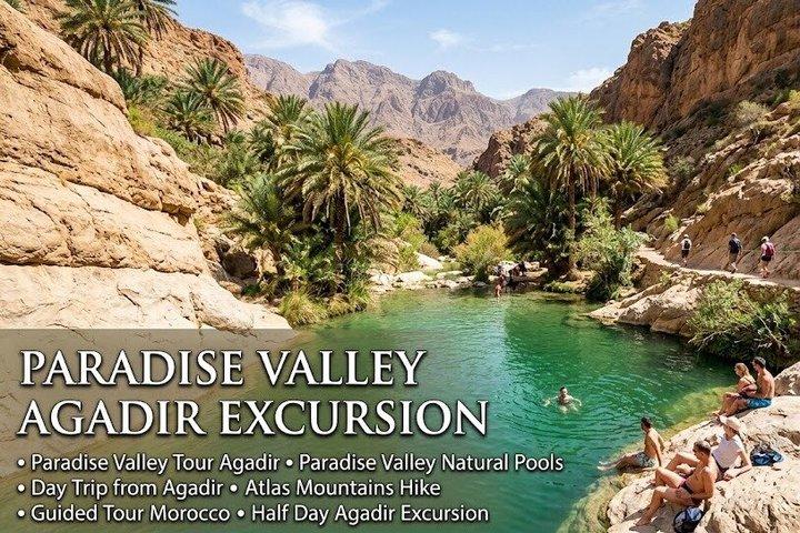Paradise Valley swimming & Atlas Mountains Tour from Taghazout