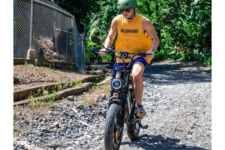 Saint Lucia, Anse La Raye, E-Bike, Waterfall Hike tour .