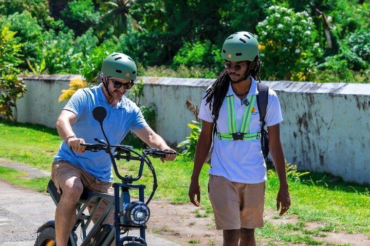 Saint Lucia, Anse La Raye, E-Bike, Waterfall Hike tour .