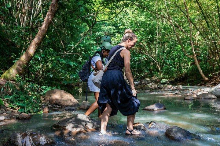 Saint Lucia, Anse La Raye, E-Bike, Waterfall Hike tour .
