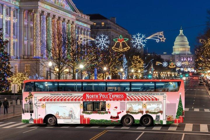 BYOB ホリデーライトツアー ワシントンDC ダブルデッカーバス