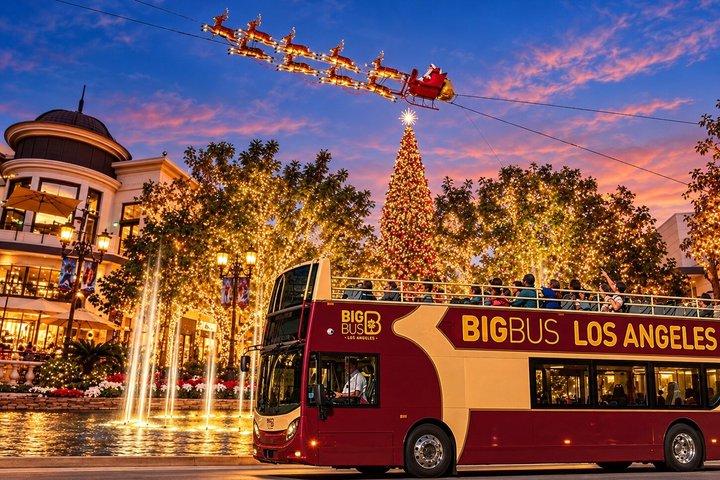 Tour das Luzes de Natal de Los Angeles em Ônibus Aberto com Guia ao Vivo