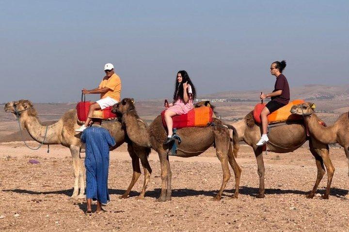 Agafay desert Quad & camel Experiences dinner under stars & show