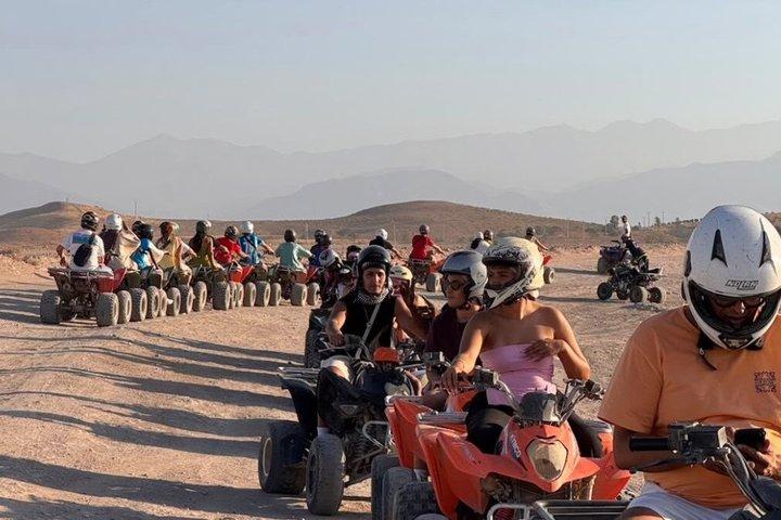 Agafay desert Quad & camel Experiences dinner under stars & show