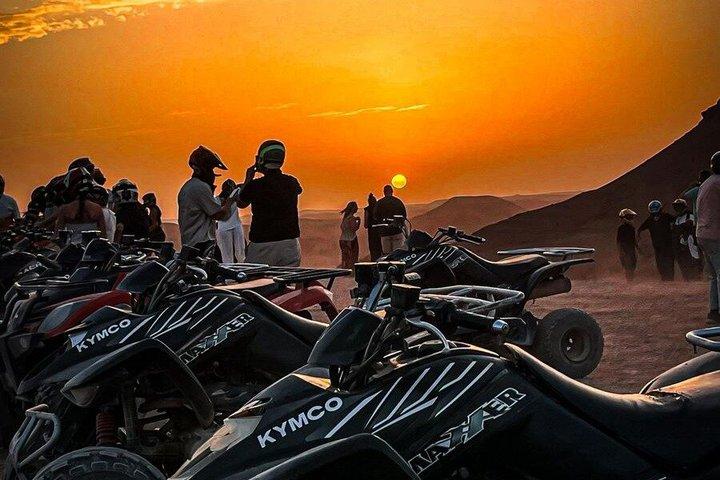 Agafay desert Quad & camel Experiences dinner under stars & show