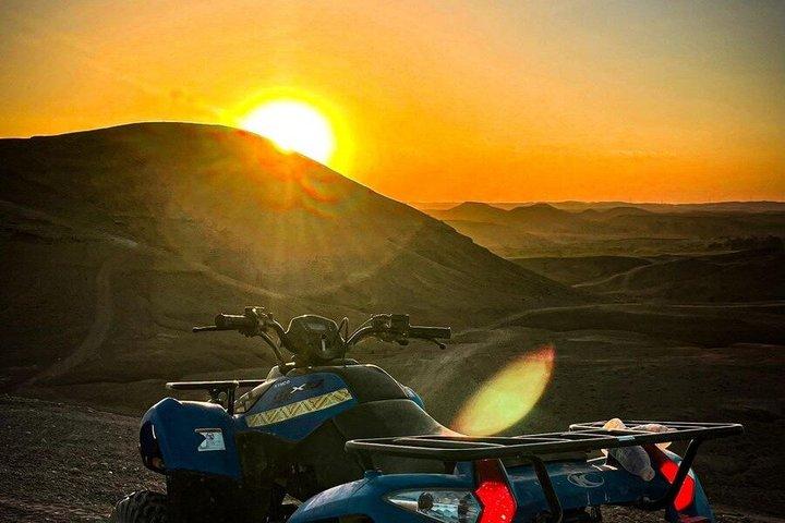 Agafay desert Quad & camel Experiences dinner under stars & show