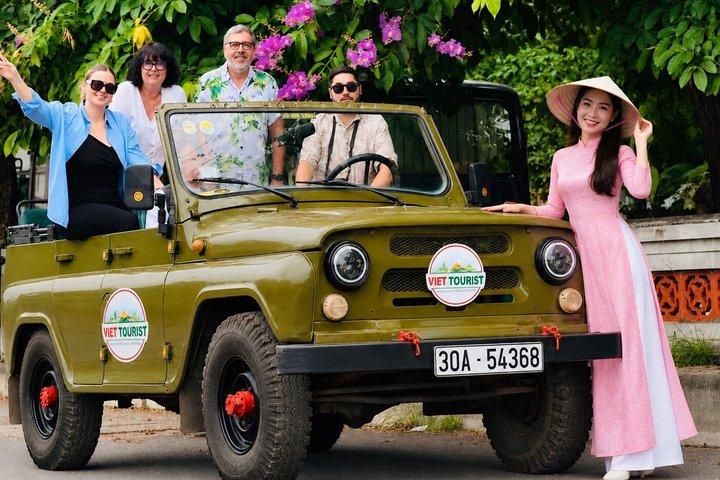 Hanoi Jeep Tour: Conical Hat Female Guide - City & Countryside