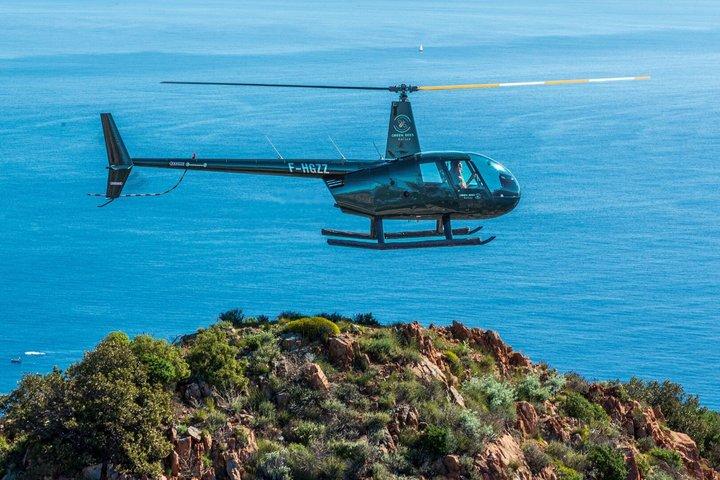 Panoramic helicopter tour pilot initiation 25 min