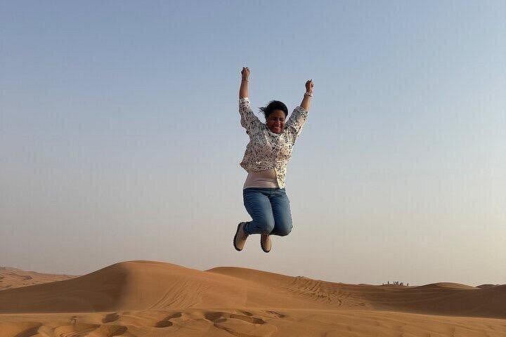Sunrise view Dubai desert safari