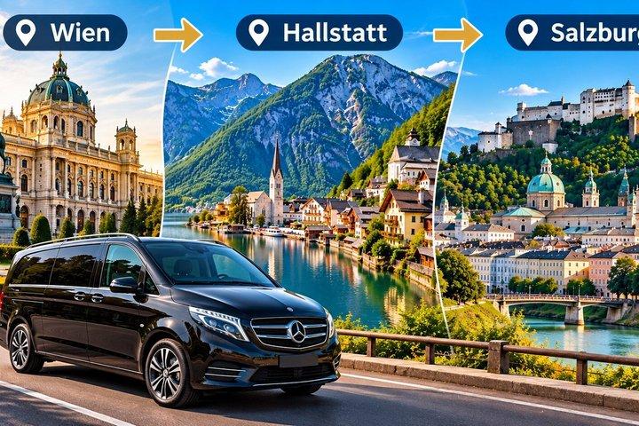 Privater Transfer nach Hallstatt und Salzburg ab Wien