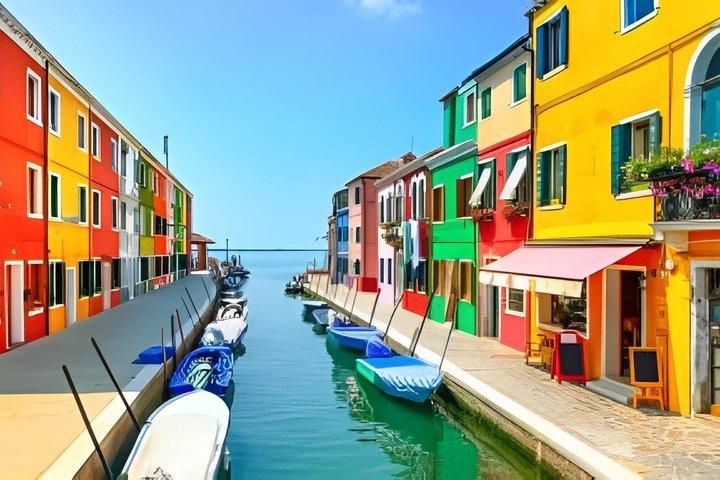 Båttur i Murano och Burano