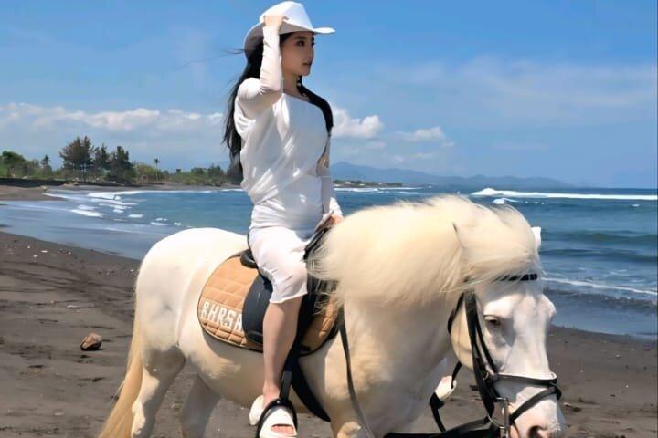 バリ島乗馬、滝、棚田、昼食-オールインクルーシブ