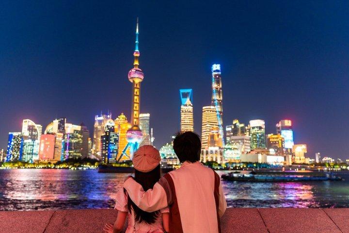 上海のランドマークでのプライベート写真撮影