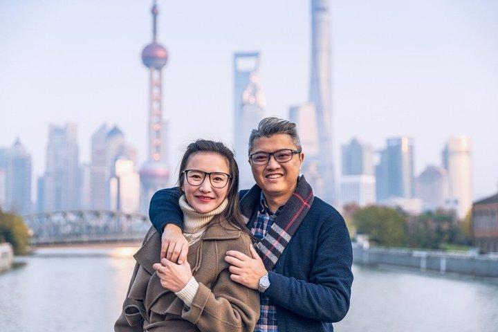 上海のランドマークでのプライベート写真撮影